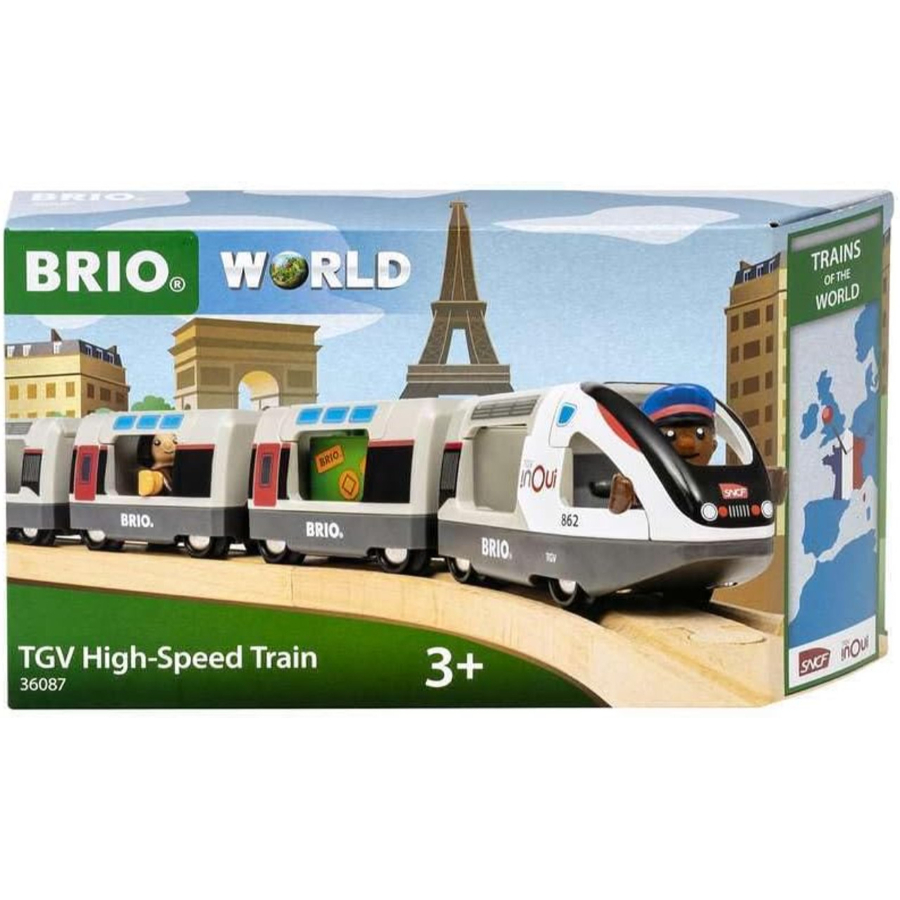 Brio Wooden Train Vehicle TGV High Speed Train 7 Pieces