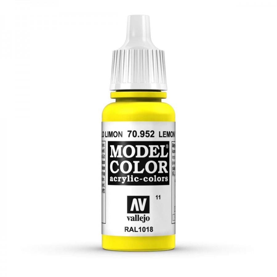 Vallejo Acrylic Paint Model Colour Lemon Yellow 17ml