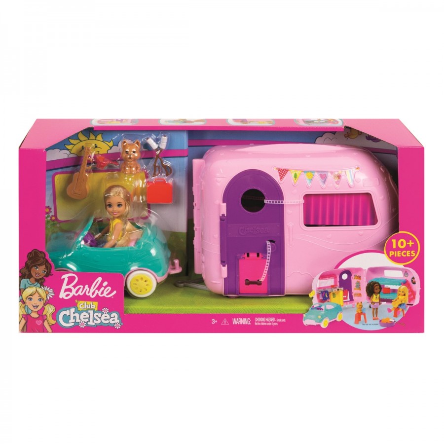 Barbie Chelsea Camper Trailer & Accessories
