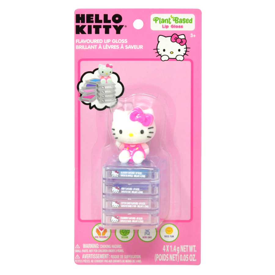 Hello Kitty Lip Gloss 4 Pack