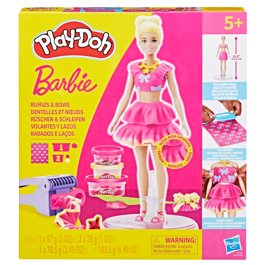 Playdoh Barbie Ruffles & Bows Playset