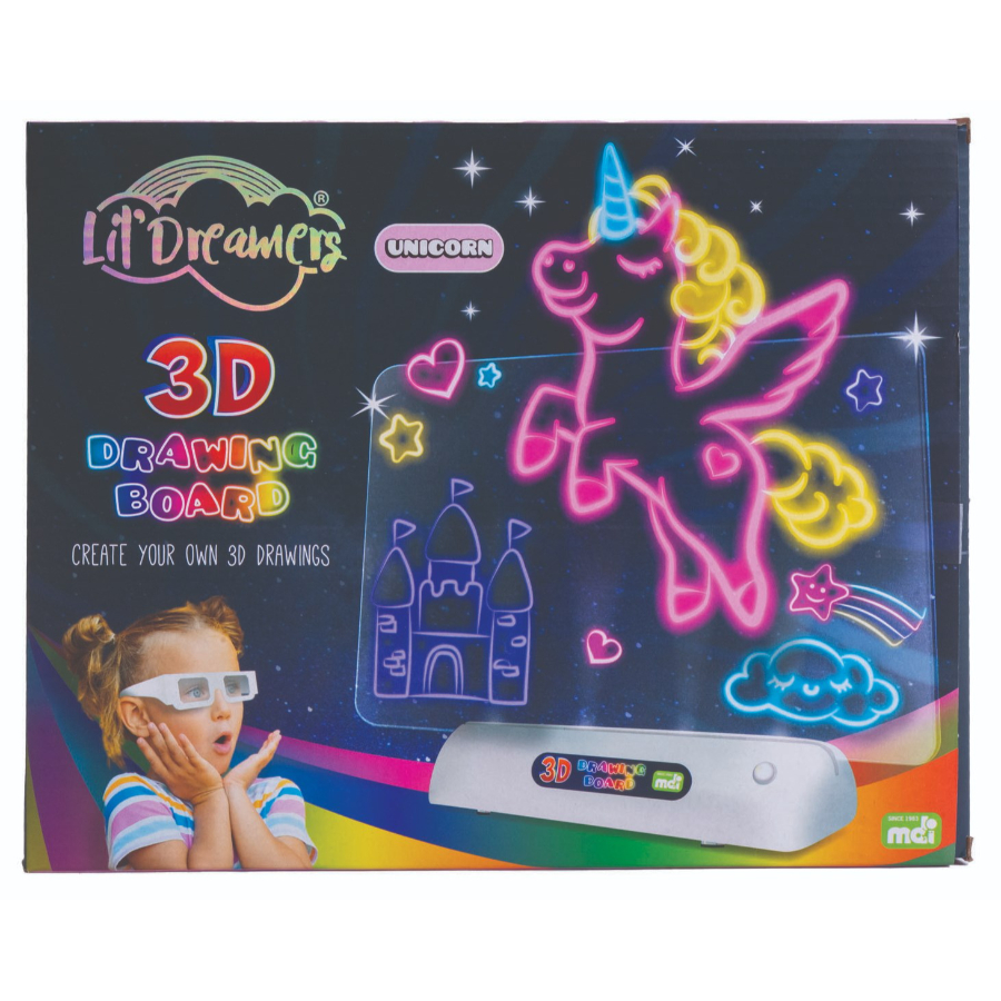Illuminate 3D Drawing Board Unicorn