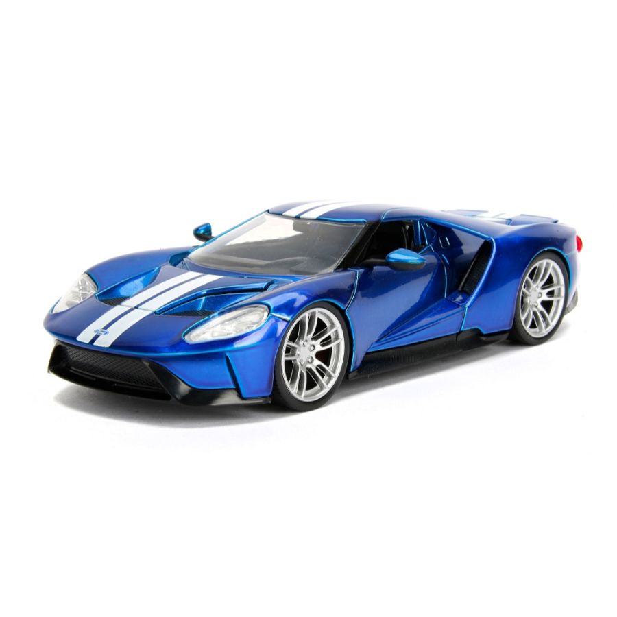 Jada Diecast 1:24 BTM Candy Blue With White Stripes 2017 Ford GT