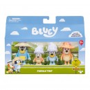 Bluey Series 11 Figurine 4 Pack With Accessories Assorted