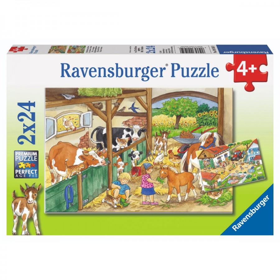 Ravensburger Puzzle 2x24 Piece Merry Country Life