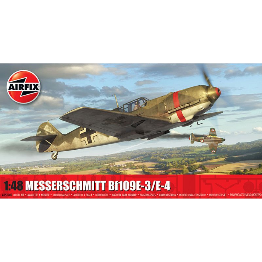 Airfix Model Kit 1:48 Messerschmitt Bf109E-3 E-4