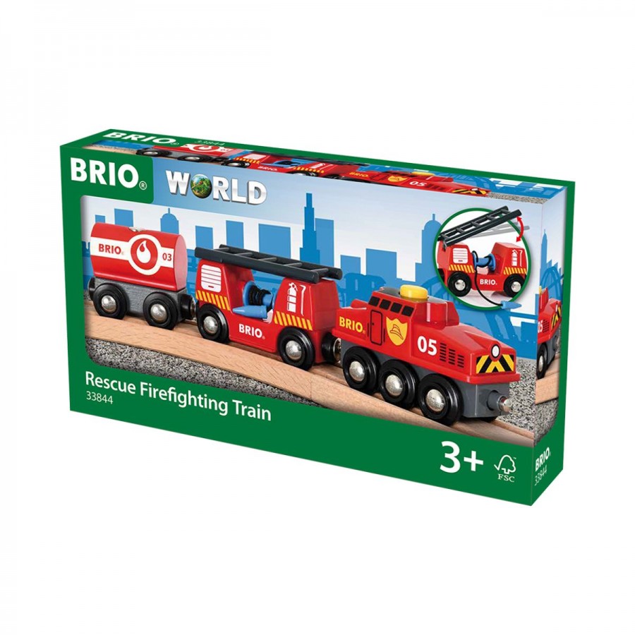 Brio Wooden Train Vehicle Rescue Firefighting Train