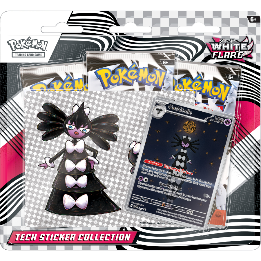 Pokemon TCG Scarlet & Violet White Flare Tech Sticker Blister
