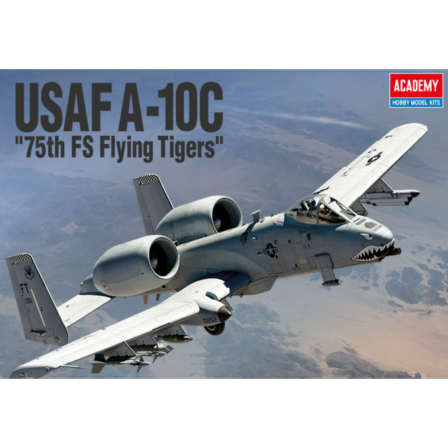 Academy Model Kit 1:48 USAF A-10C Thunderbolt II 75th FS Flying Tigers