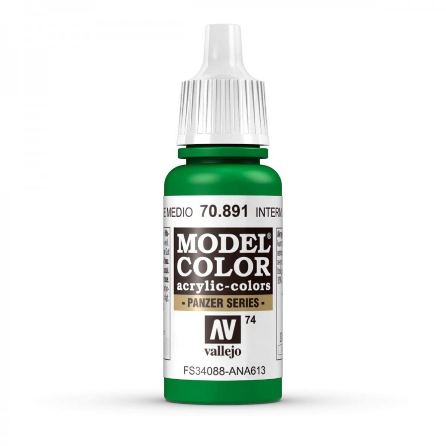Vallejo Acrylic Paint Model Colour Intermediate Green 17ml