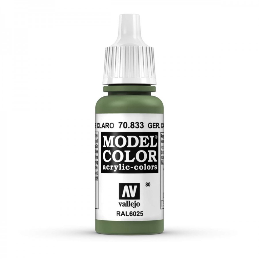 Vallejo Acrylic Paint Model Colour German Camouflage Light Green 17ml