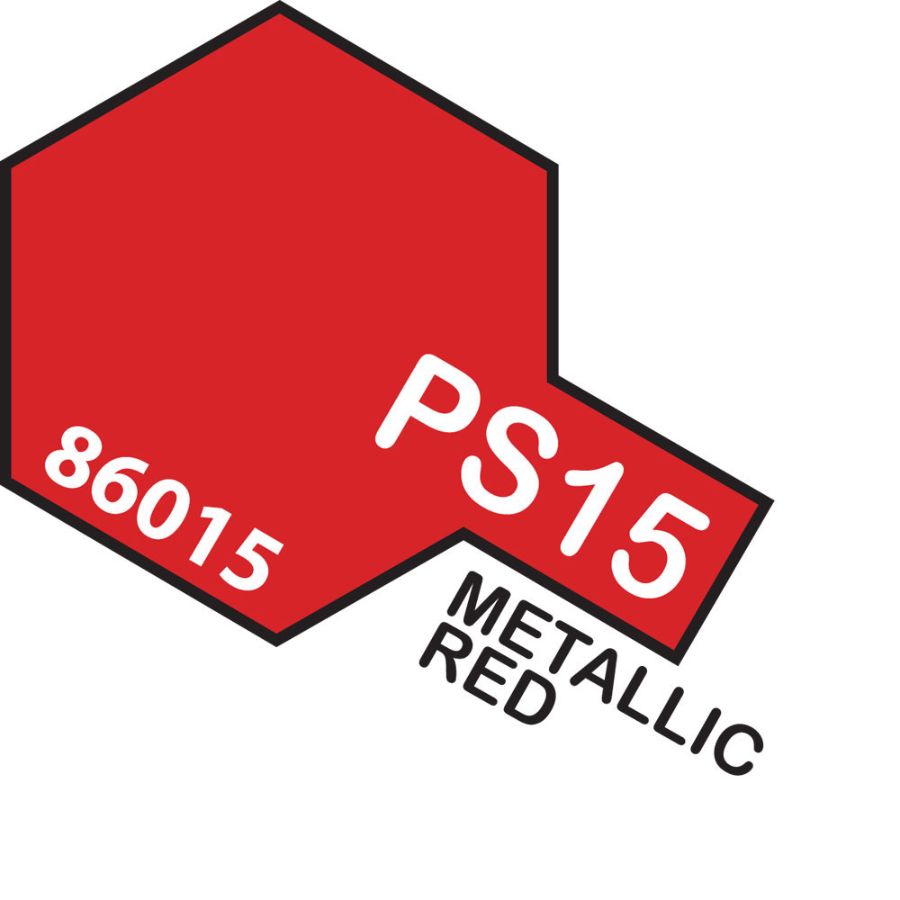 Tamiya Spray Polycarb Paint PS15 Metallic Red PC