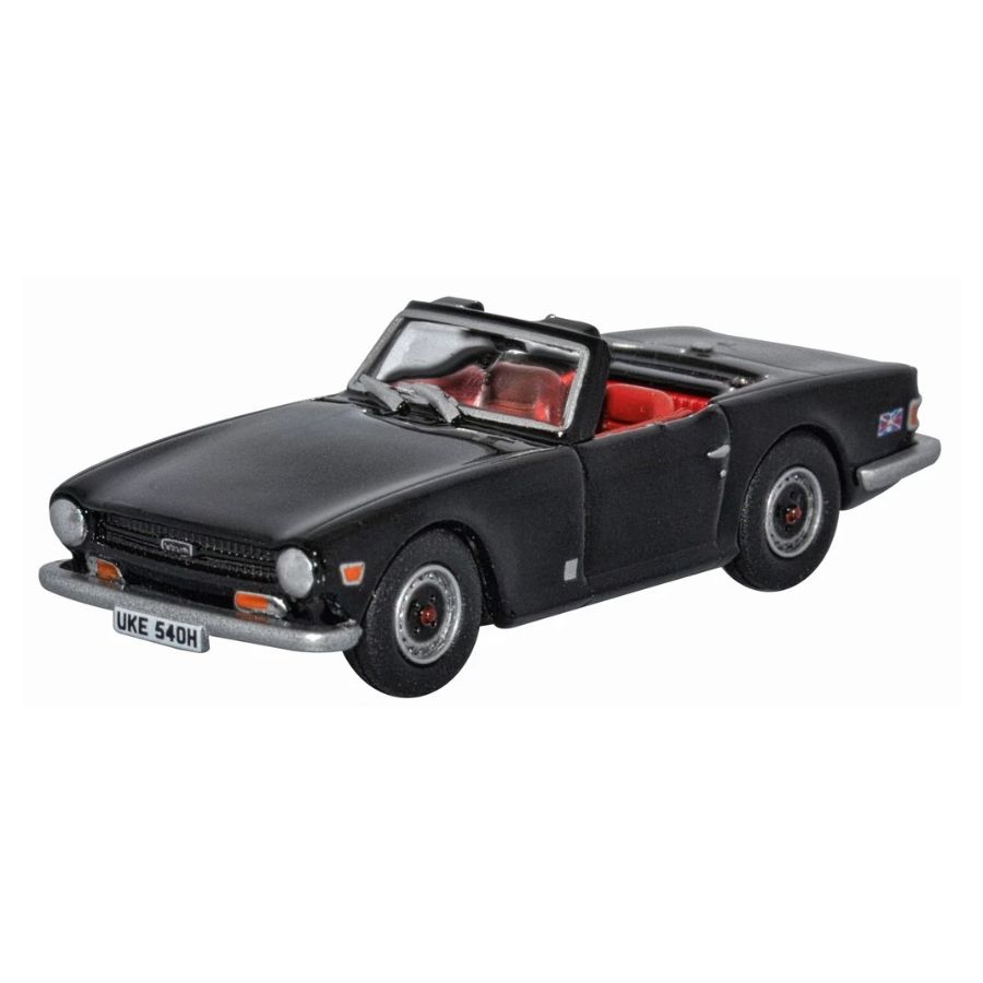 Oxford Diecast 1:76 Black Triumph TR6