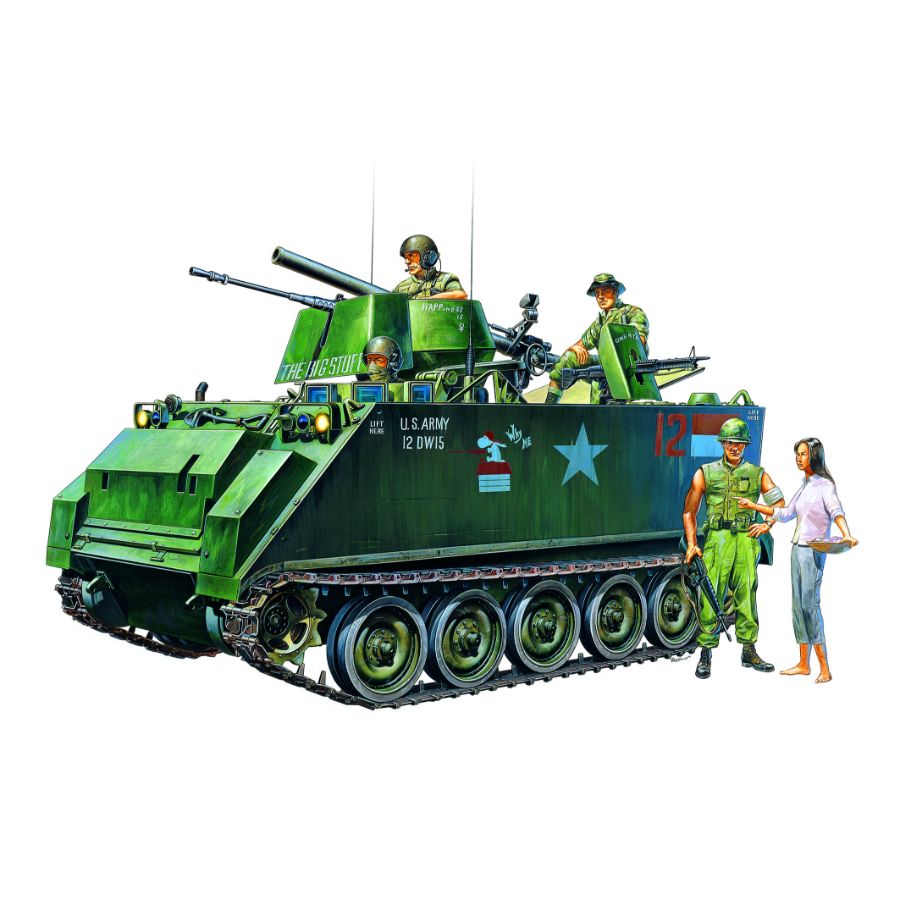 Academy Model Kit 1:35 Aust Decals Tank M113A1 Vietnam