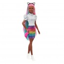 Barbie Leopard Rainbow Hair Doll Assorted