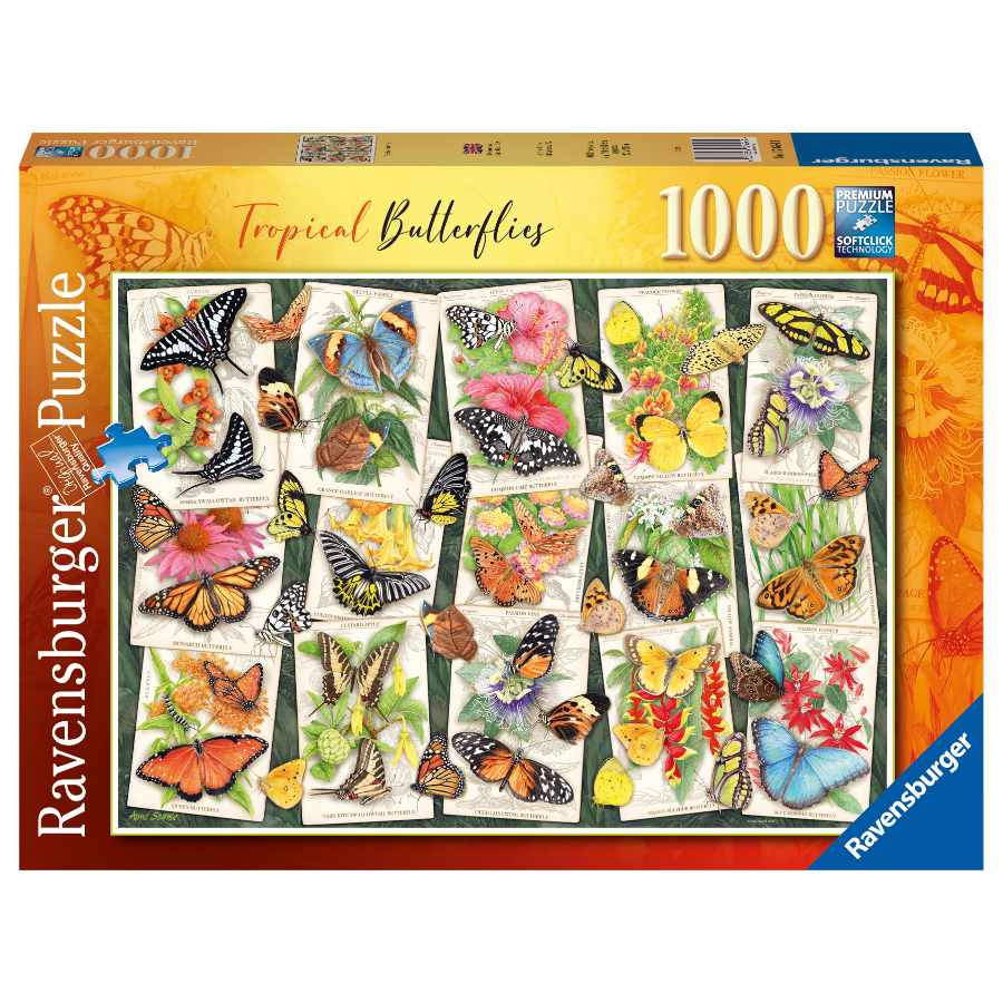 Ravensburger Puzzle 1000 Piece Tropical Butterfly