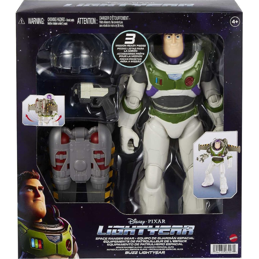 Disney Lightyear Buzz Lightyear Figure & Space Ranger Gear