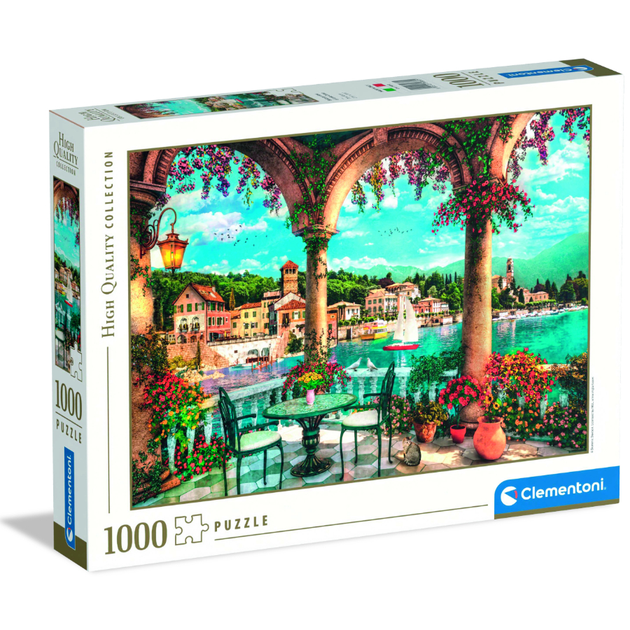 Clementoni 1000 Piece Puzzle Balcony View Of Lake Como