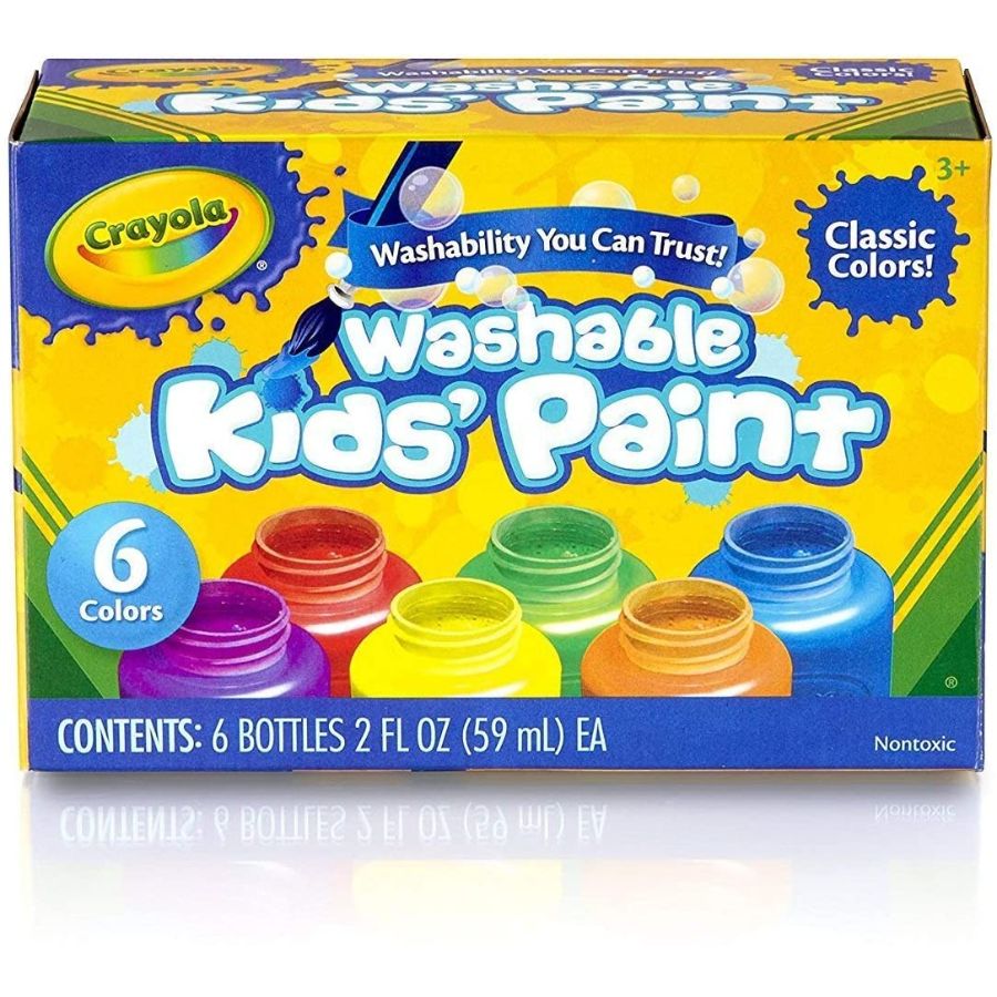 Crayola Washable Paint Classic Colours 6 Pack