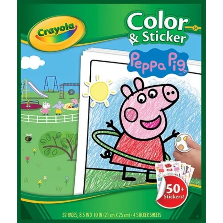 Crayola Colour & Sticker Book Peppa Pig