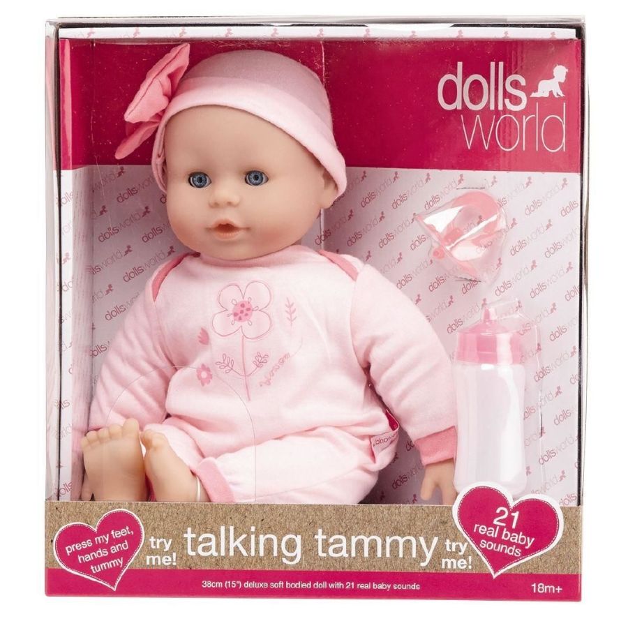 Dolls World Talking Tammy Doll 38cm