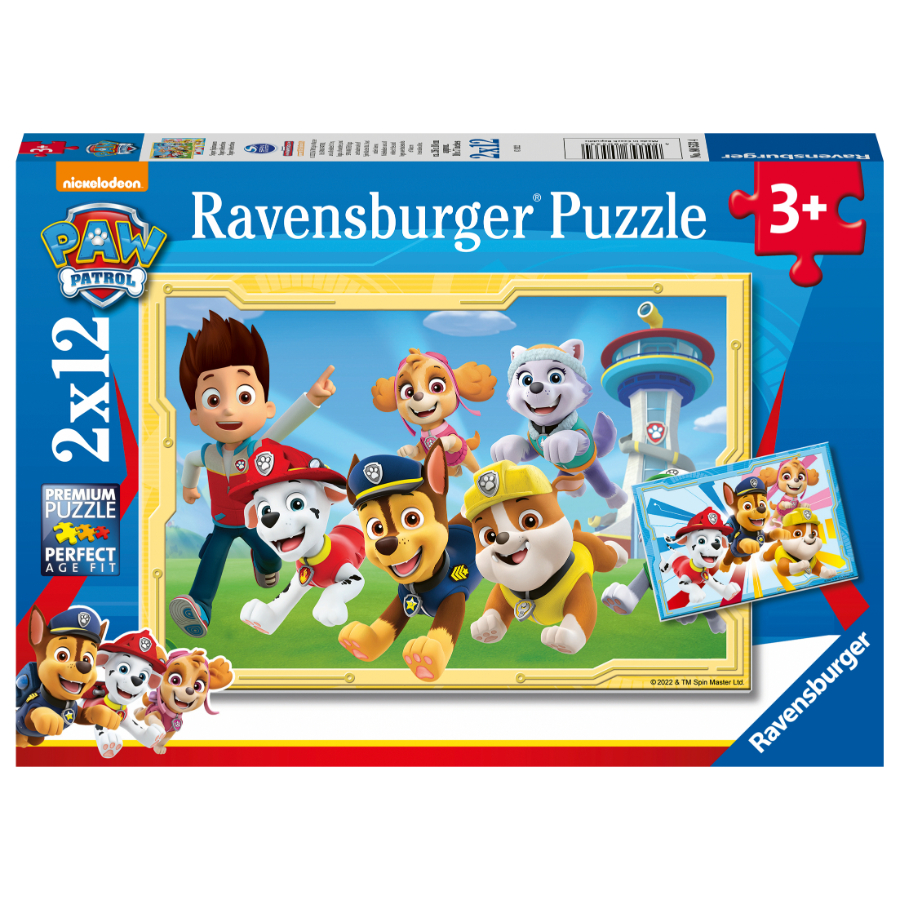 Ravensburger Puzzle 2x12 Piece Paw Patrol Super Sleuths