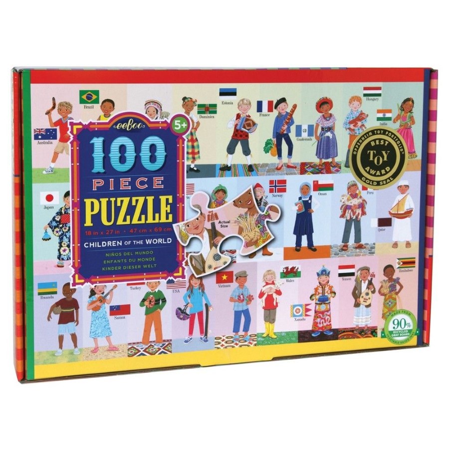 Eeboo Children Of The World 100 Piece Puzzle