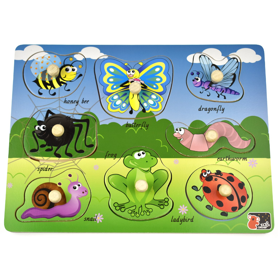 Peg Puzzle Insects