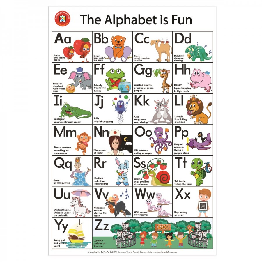 Poster The Alphabet Is Fun