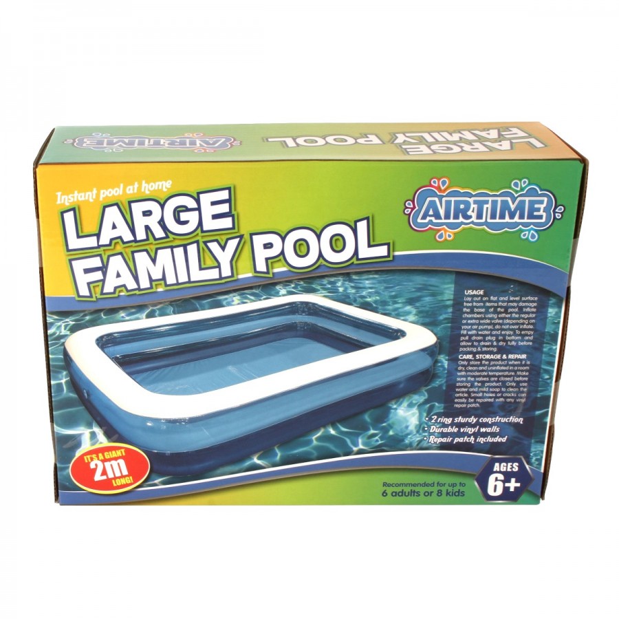 Airtime Family Pool Rectangle Blue 200x150x50cm