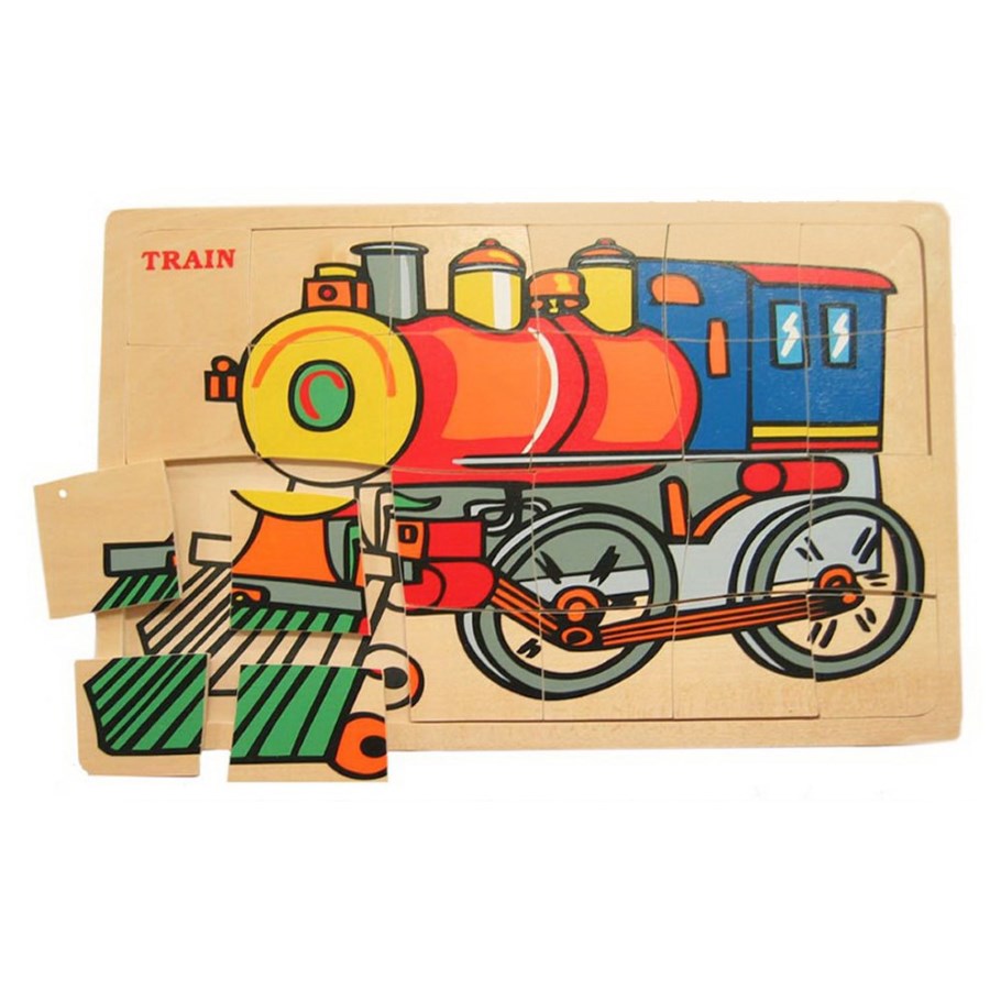 Wood Jigsaw 24 Piece Train