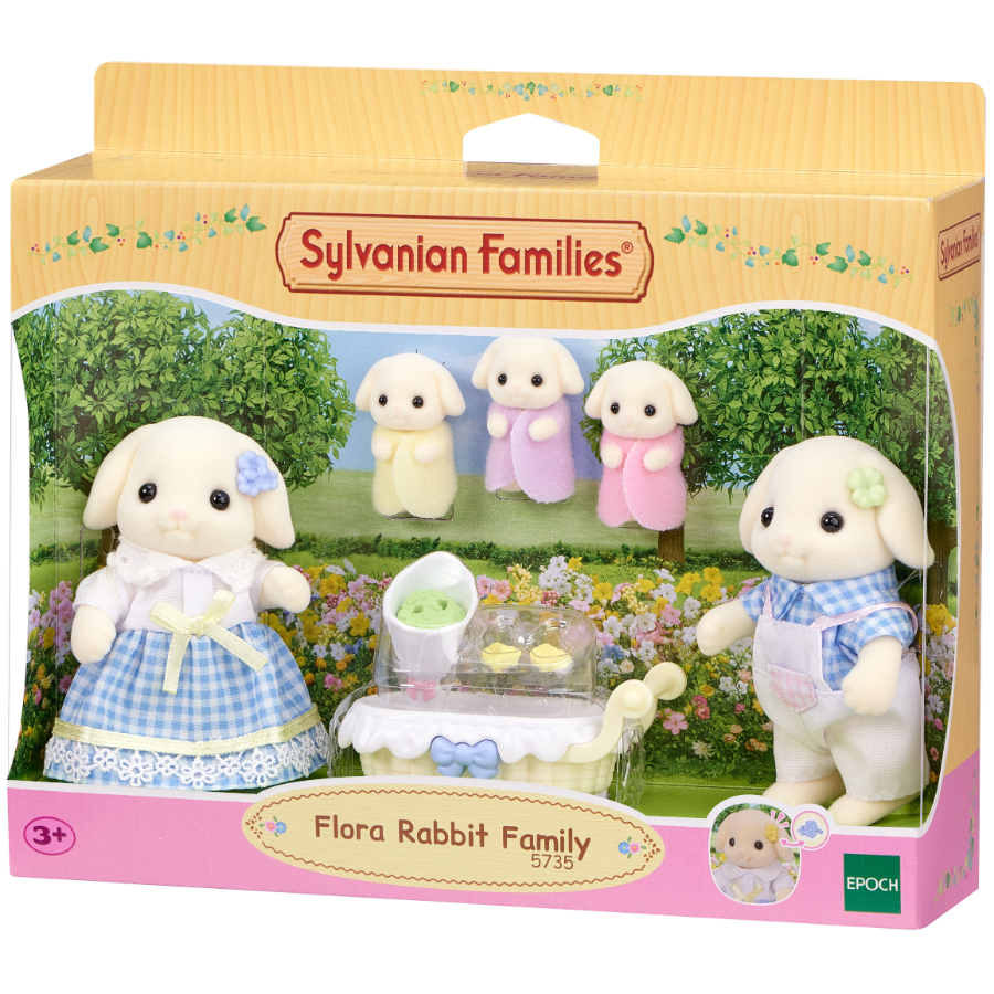Sylvanian Families Flora Rabbit Family