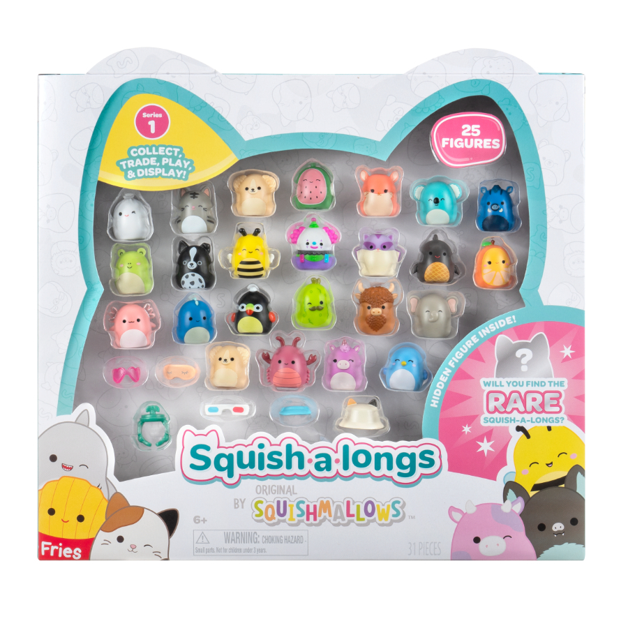 Squishmallows Squish-A-Longs Collectibles 25 Pack Assorted