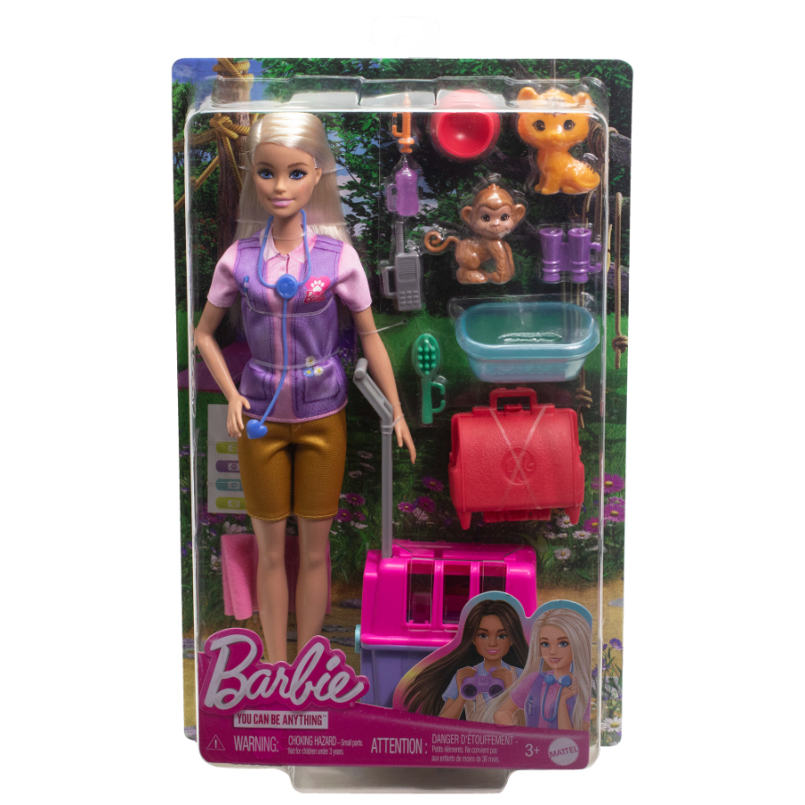 Barbie Animal Rescue & Recover Doll Playset