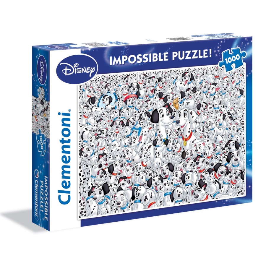 Clementoni Disney Puzzle 101 Dalmatians Impossible Puzzle 1000 Pieces