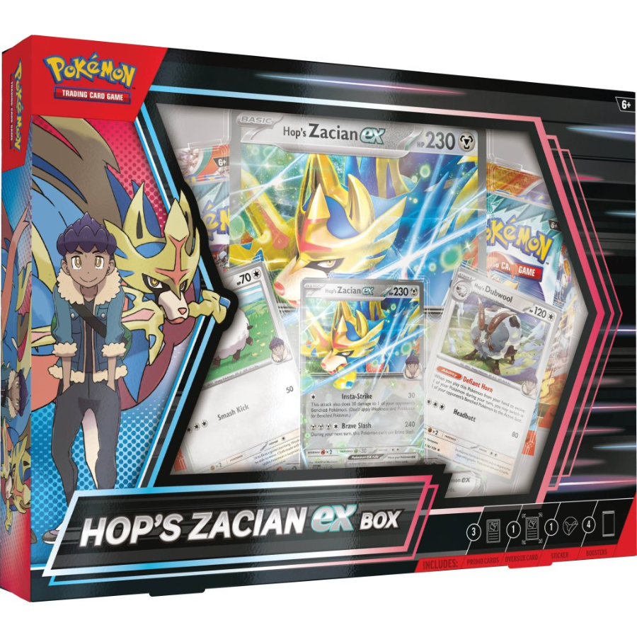 Pokemon TCG Hops Zacian Ex Box