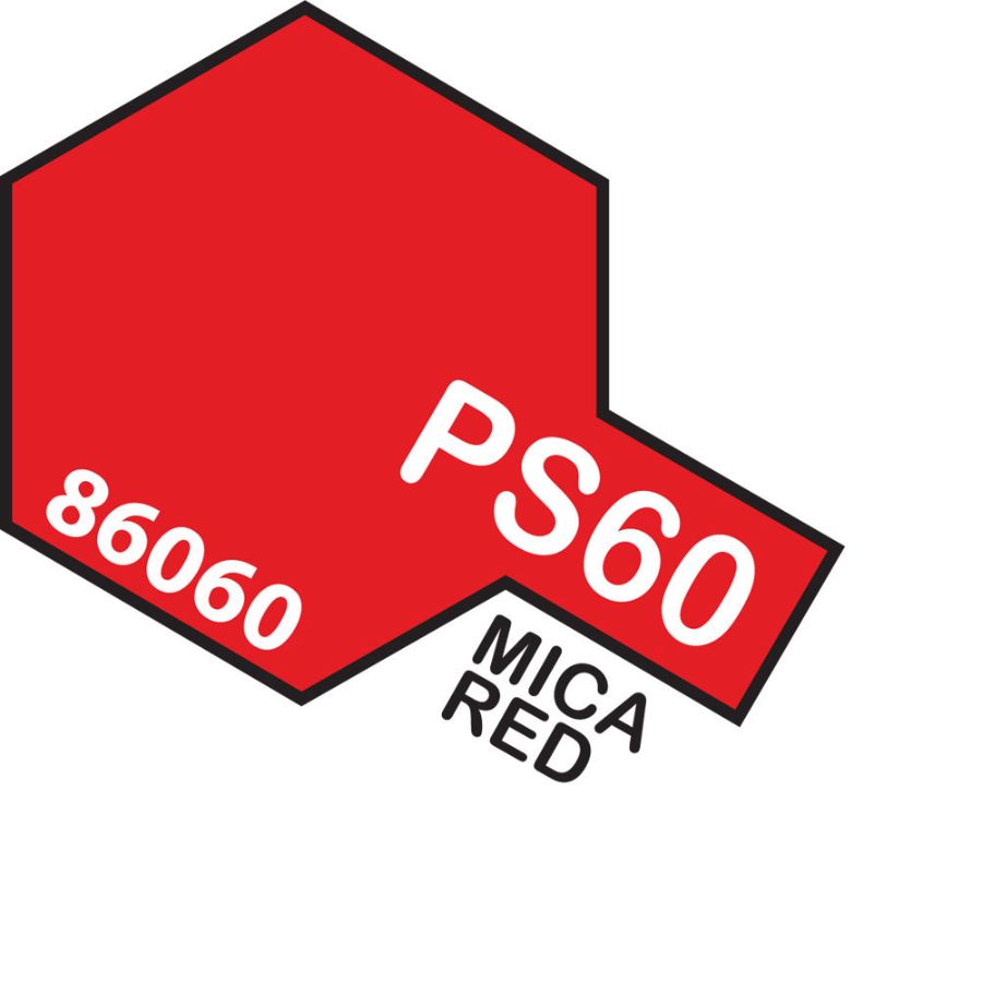 Tamiya Spray Polycarb Paint PS60 Bright Mica Red