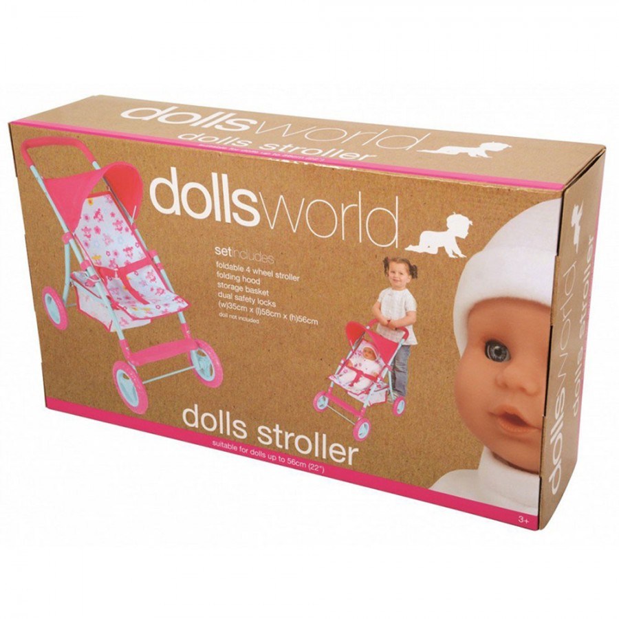 Dolls World Four Wheel Folding Dolls Stroller