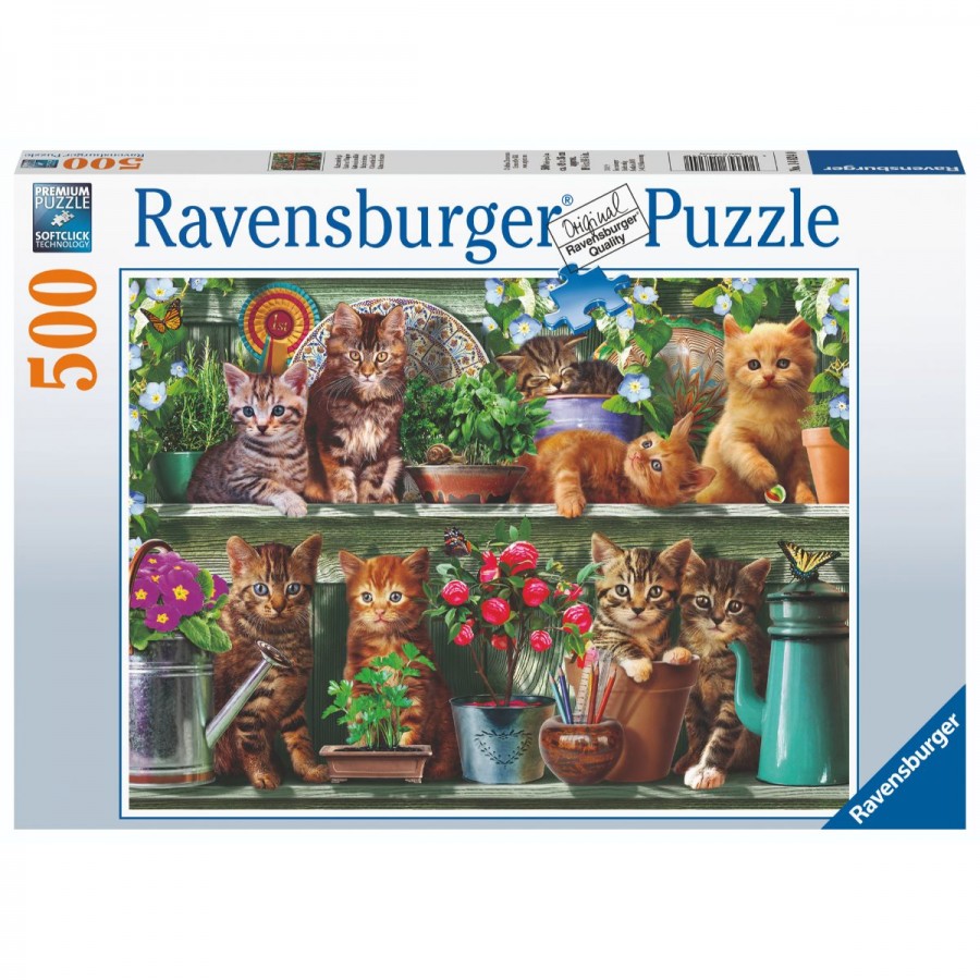 Ravensburger Puzzle 500 Piece Cats On The Shelf