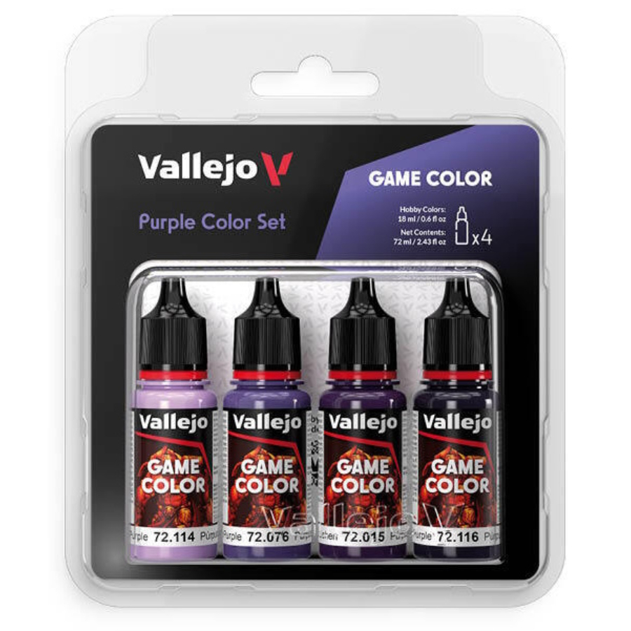 Vallejo Game Colour Purple Colours Acrylic Paint Set