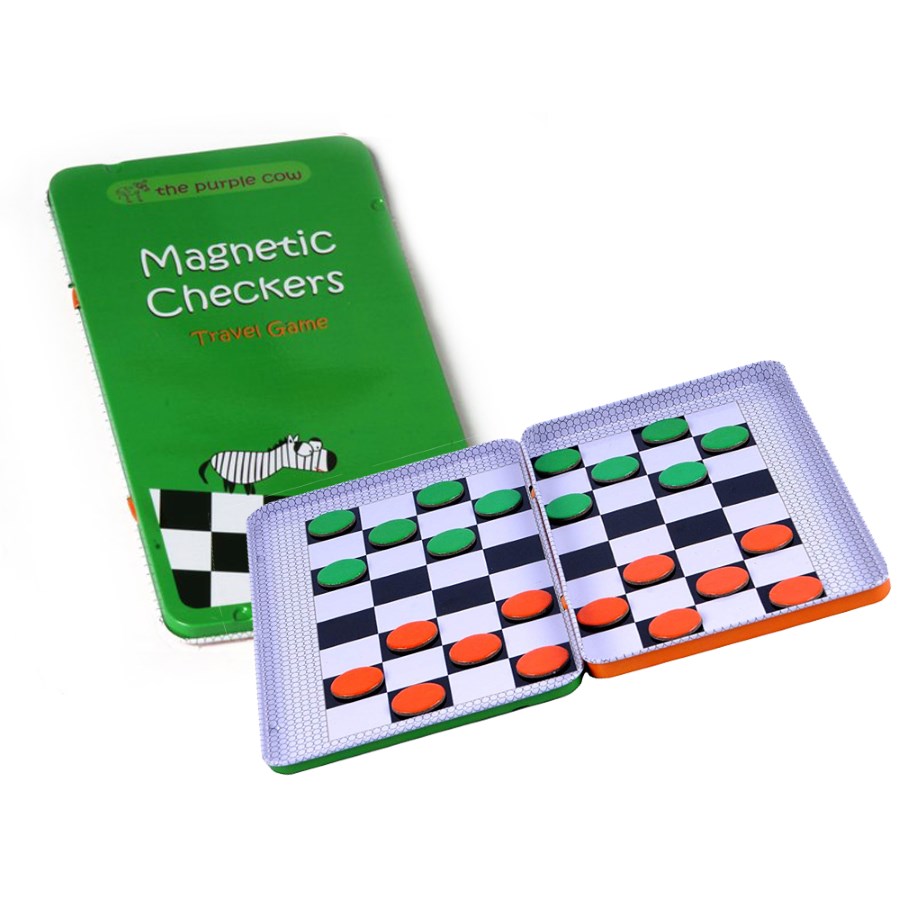 The Purple Cow Travel Games Checkers