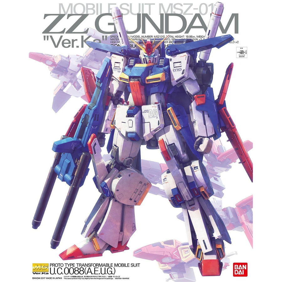Gundam Model Kit 1:100 MG ZZ Gundam Ver Ka