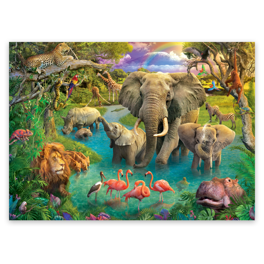 Harlington 1000 Piece Puzzle African Waterhole
