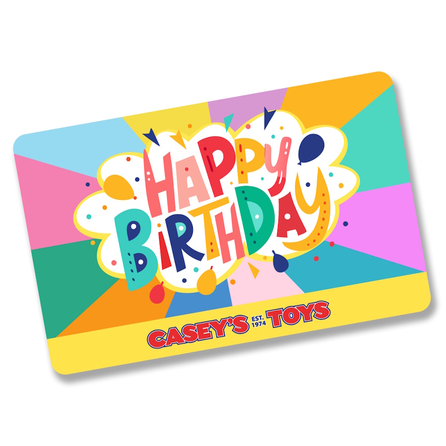 Caseys Toys Gift Card Voucher 50 Happy Birthday Design