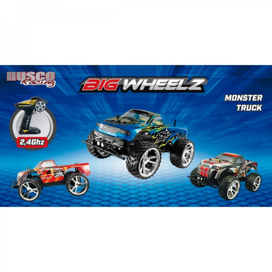 Rusco Racing Radio Control 1:10 Big Wheelz Monster Truck Assorted