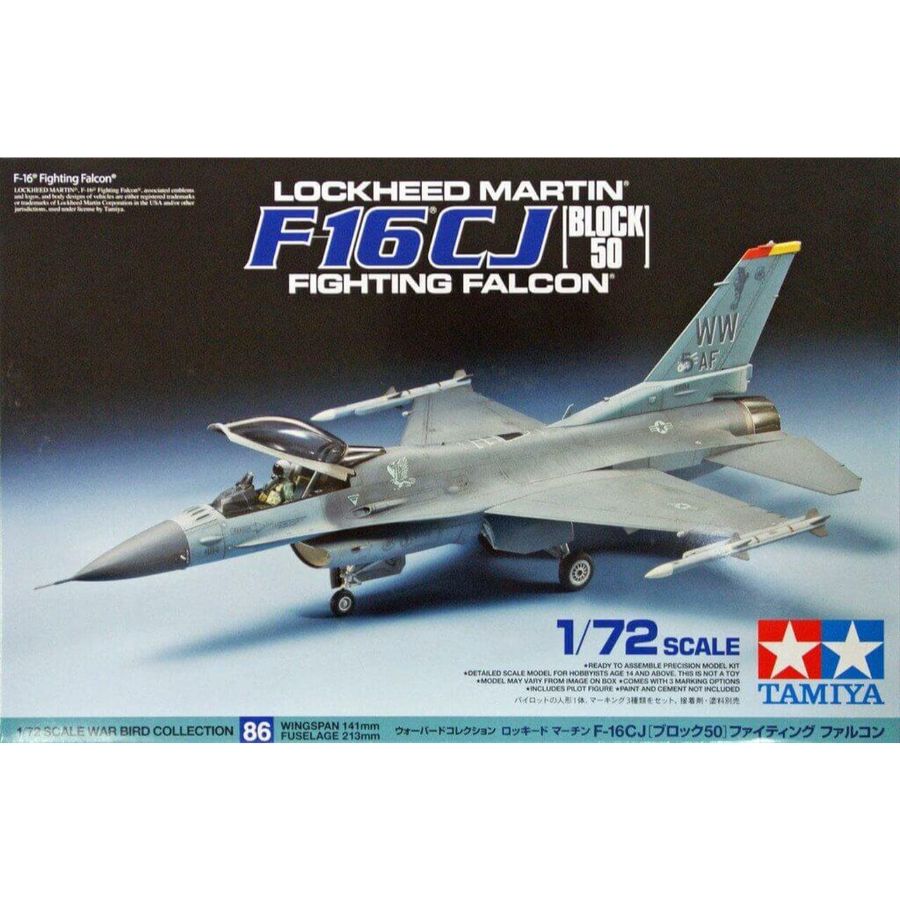 Tamiya Model Kit 1:72 F-16CJ Fighting Falcon