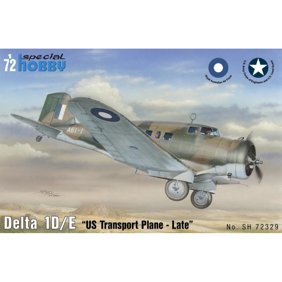 Special Hobby Model Kit 1:72 Delta 1D E US Transport Plane Aust Decals