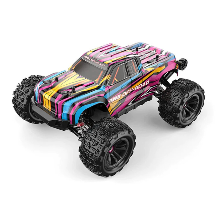 MJX Radio Control 1:16 Hyper Go 4WD Off-Road Monster Truck Blue Yellow Pink 2S Brushless