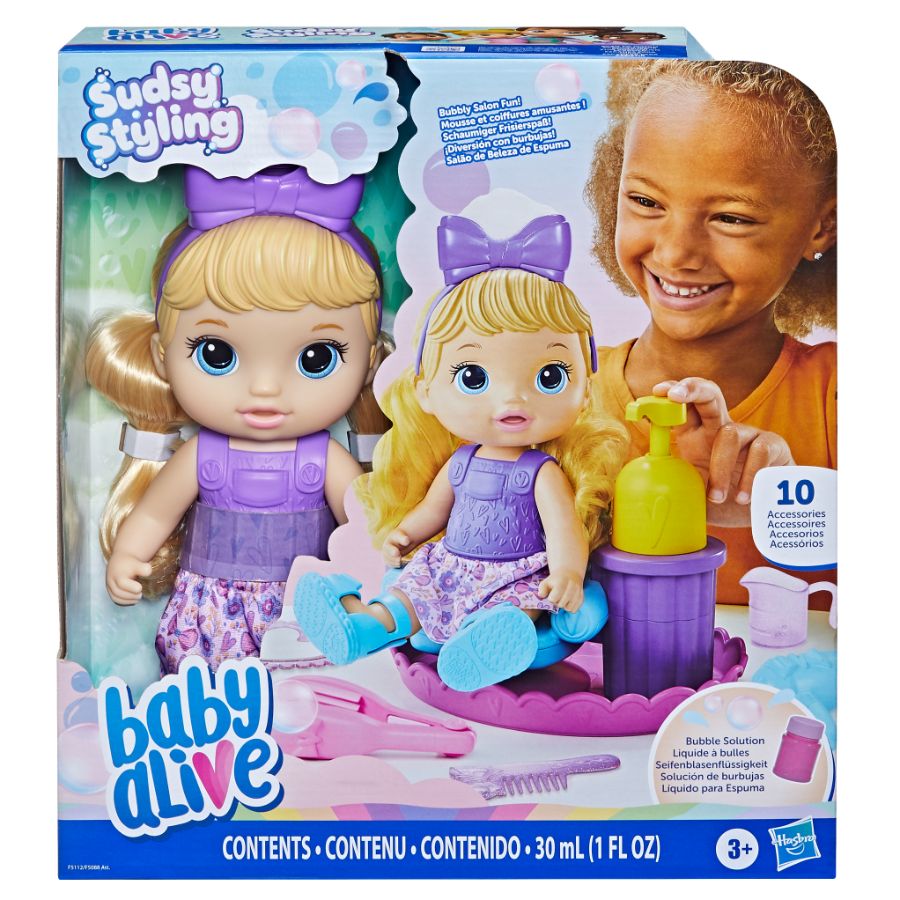 Baby Alive Sudsy Styling Doll