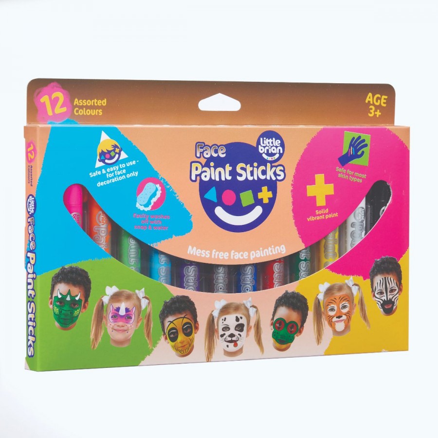 Little Brian Face Paint Sticks Classic 12 Pack